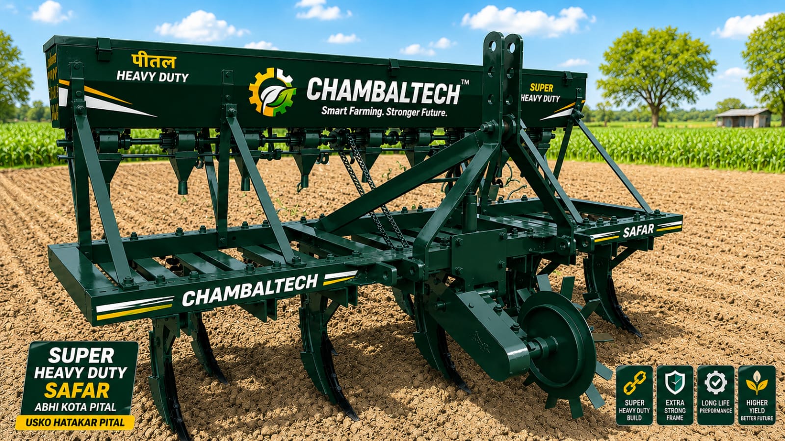heavy-duty agricultural seed drill